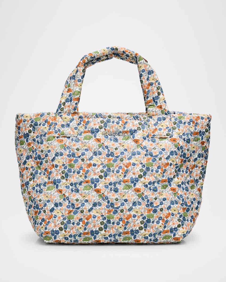 Metro Deluxe Flower Quilted Tote Bag